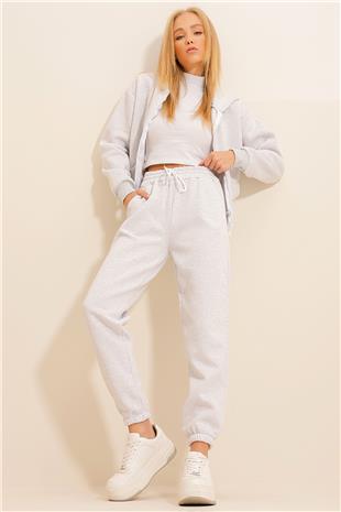 Kadın Grimelanj 3 İplik İçi Şardonlu Jogging Eşofman Altı ALC-X10929