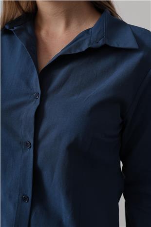 Kadın İndigo Basic Gömlek VS00545