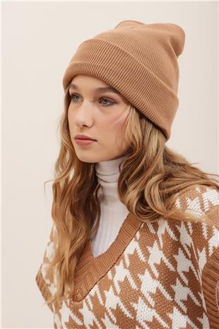 Kadın Bisküvi Basic Pamuklu Bere ALC-A2409