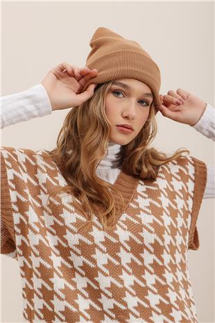 Kadın Bisküvi Basic Pamuklu Bere ALC-A2409