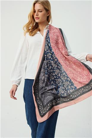 Kadın Pudra Desenli Şal ALC-A2063