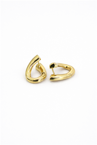 Kadın Gold Çelik Sarmal Damla Küpe Alc-X15362