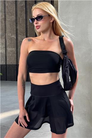 Kadın SİYAH Kopça Kapamalı Basıc Büstiyer V00004-B