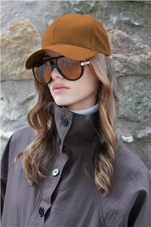 Kadın TABA Kadife Dokulu Kavisli Siperlik Ayarlanabilir Şapka VS01228