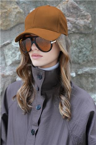 Kadın TABA Kadife Dokulu Kavisli Siperlik Ayarlanabilir Şapka VS01228