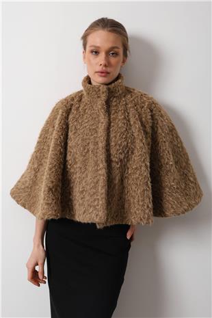 Kadın Camel Kaşe Panço VS00479