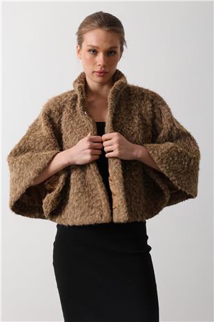 Kadın Camel Kaşe Panço VS00479