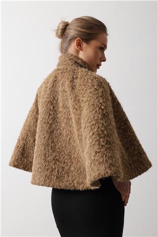 Kadın Camel Kaşe Panço VS00479