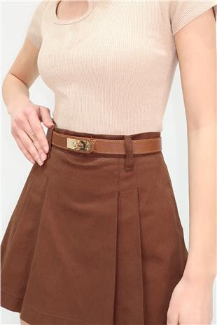 Kadın Taba Lastikli Kilit Tokalı Kemer ALC-X13389