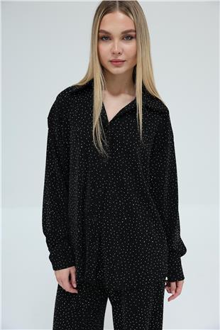 Kadın Siyah Taşlı Takım VS00430