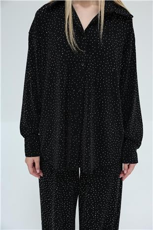 Kadın Siyah Taşlı Takım VS00430