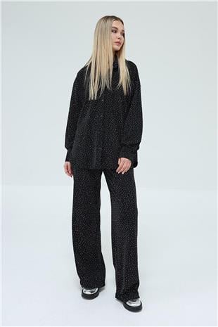 Kadın Siyah Taşlı Takım VS00430