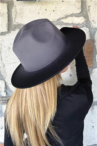 Kadın Antrasit Yıkamalı Kovboy Şapka ALC-X11087