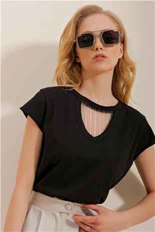 Metal Çerçeveli Kare Unisex Güneş Gözlüğü Siyah - Silver