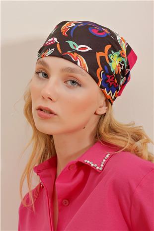 Saç Aksesuarı Bandana Fular - Lacivert
