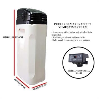 PUREDROP MAXİ KABİNET OTOMATİK SU YUMUŞATMA CİHAZI