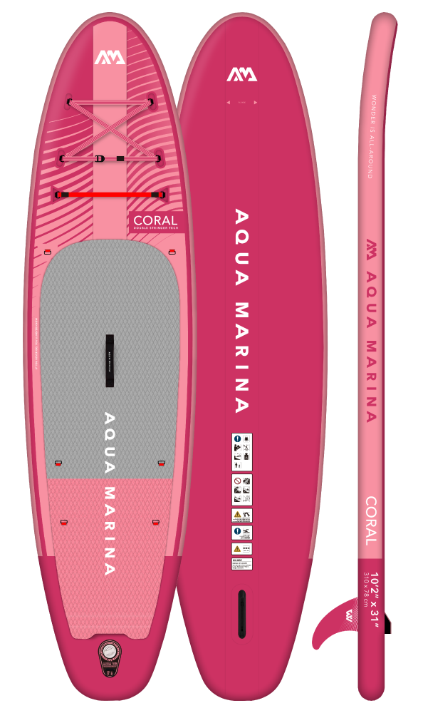AQUA MARİNA CORAL RASPBERRY SUP (Stand Up Paddle)