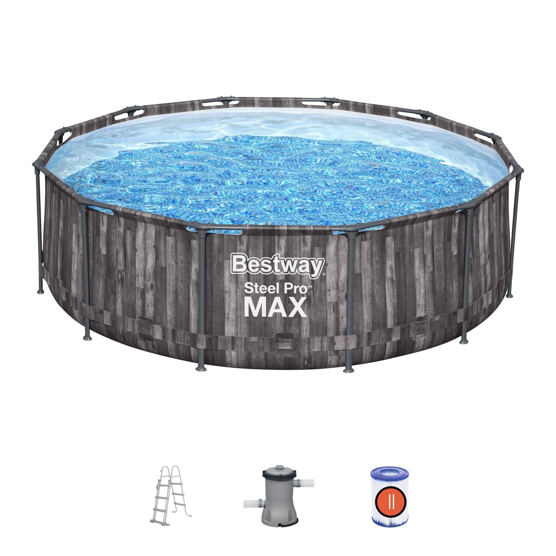 Bestway® 5614X Steel Pro MAX™ Yer Üstü Prefabrik Havuz Seti 3,66 m x 1,00 m