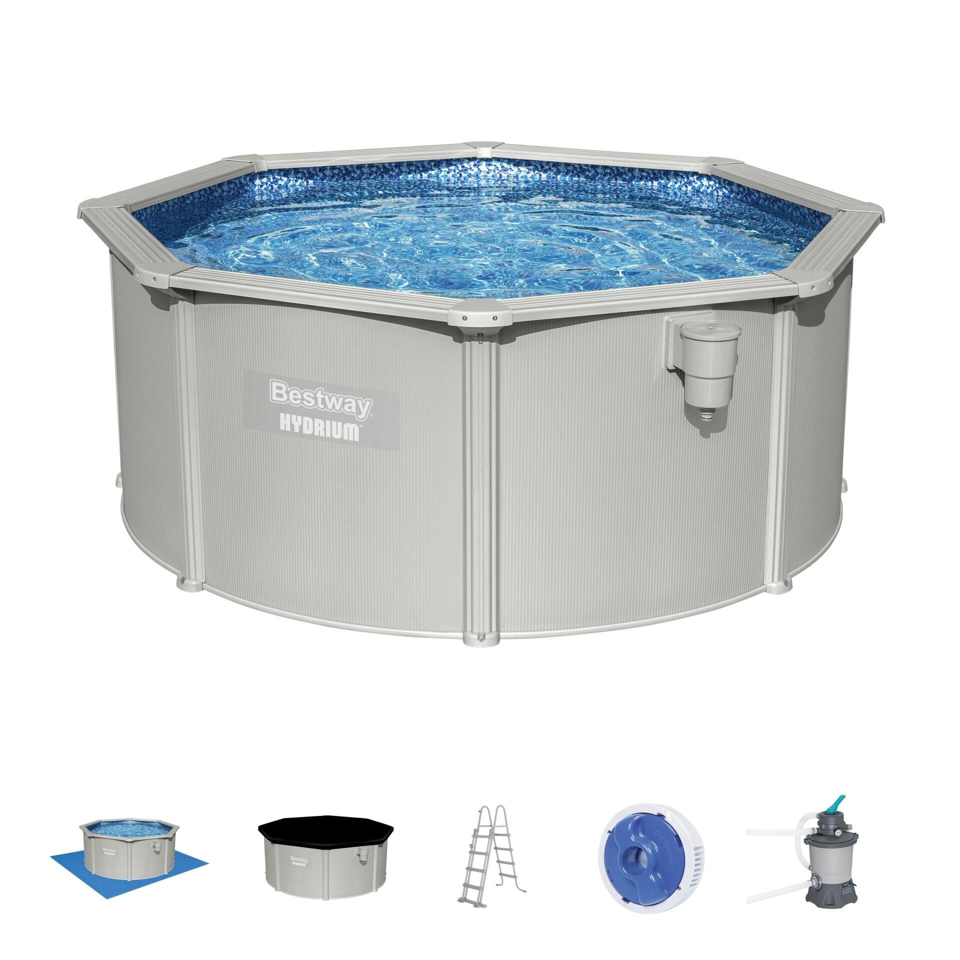 Bestway® 56566 Hydrium™ Çelik Duvarlı Prefabrik Yer Üstü Havuz Seti 3,05m x 1,22 m