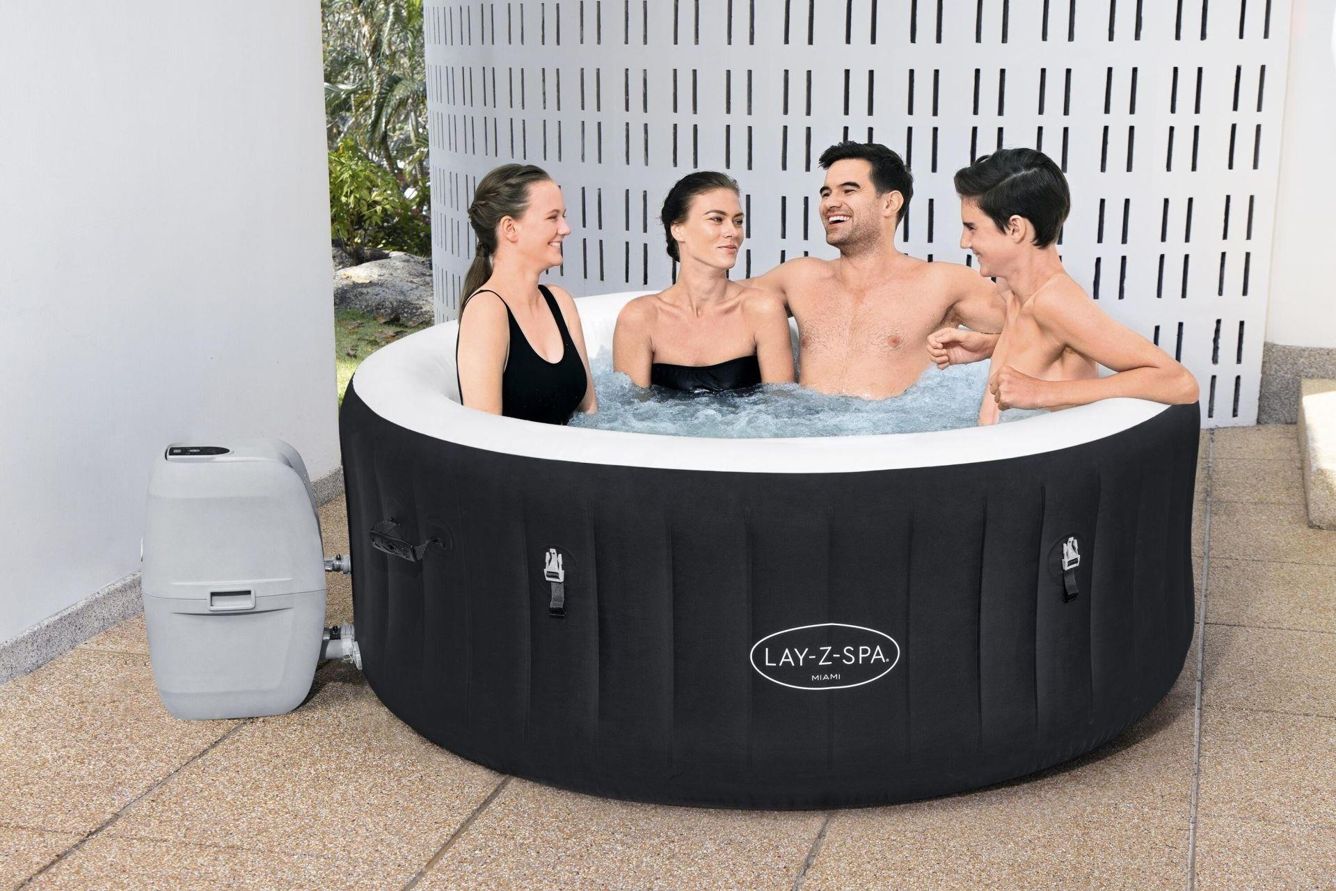 Lay-Z-Spa® Miami AirJet™ Şişme Spa Havuzu, 2-4 kişilik