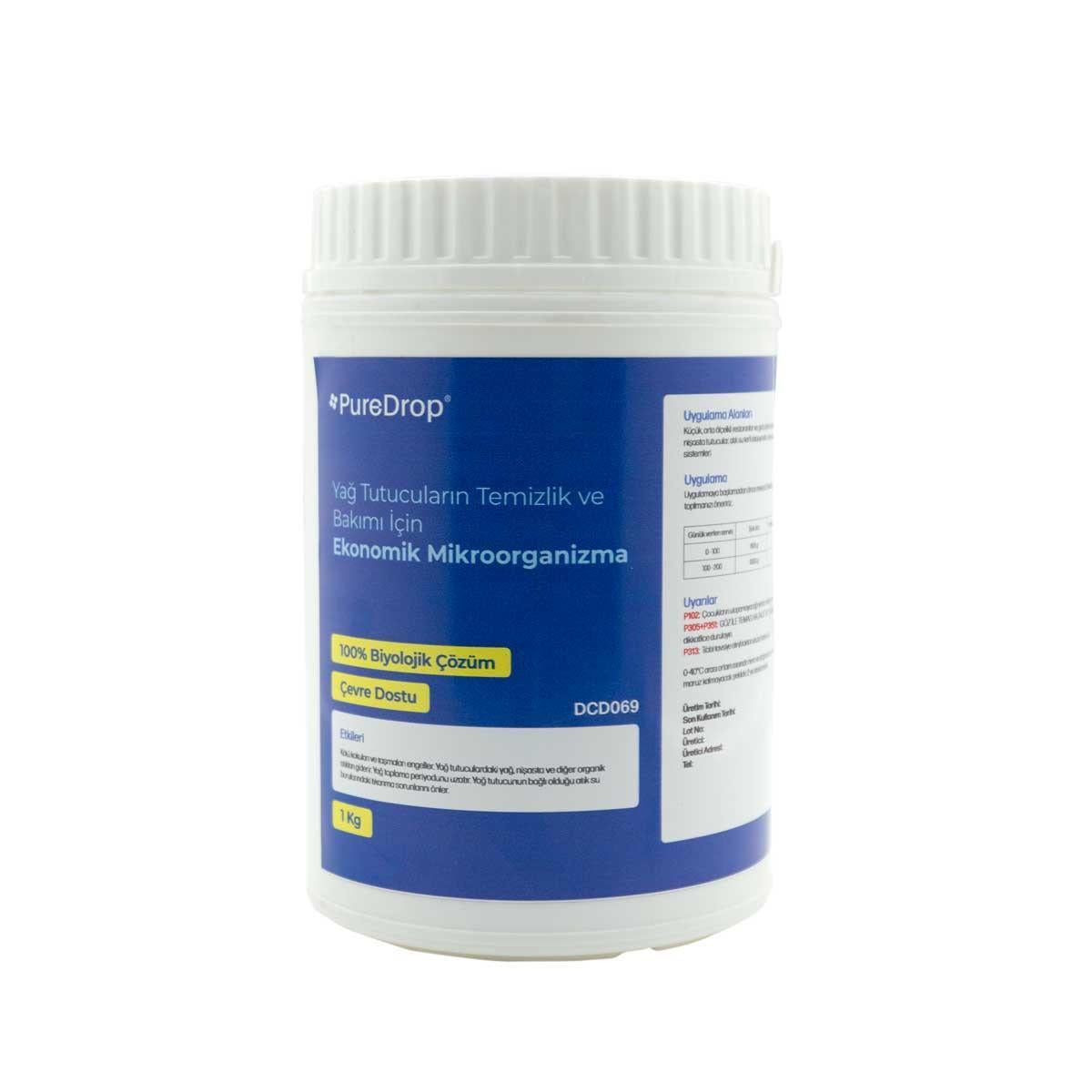 PUREDROP DCD069 YAĞ TUTUCULAR İÇİN KOKU GİDERİCİ 1 KG
