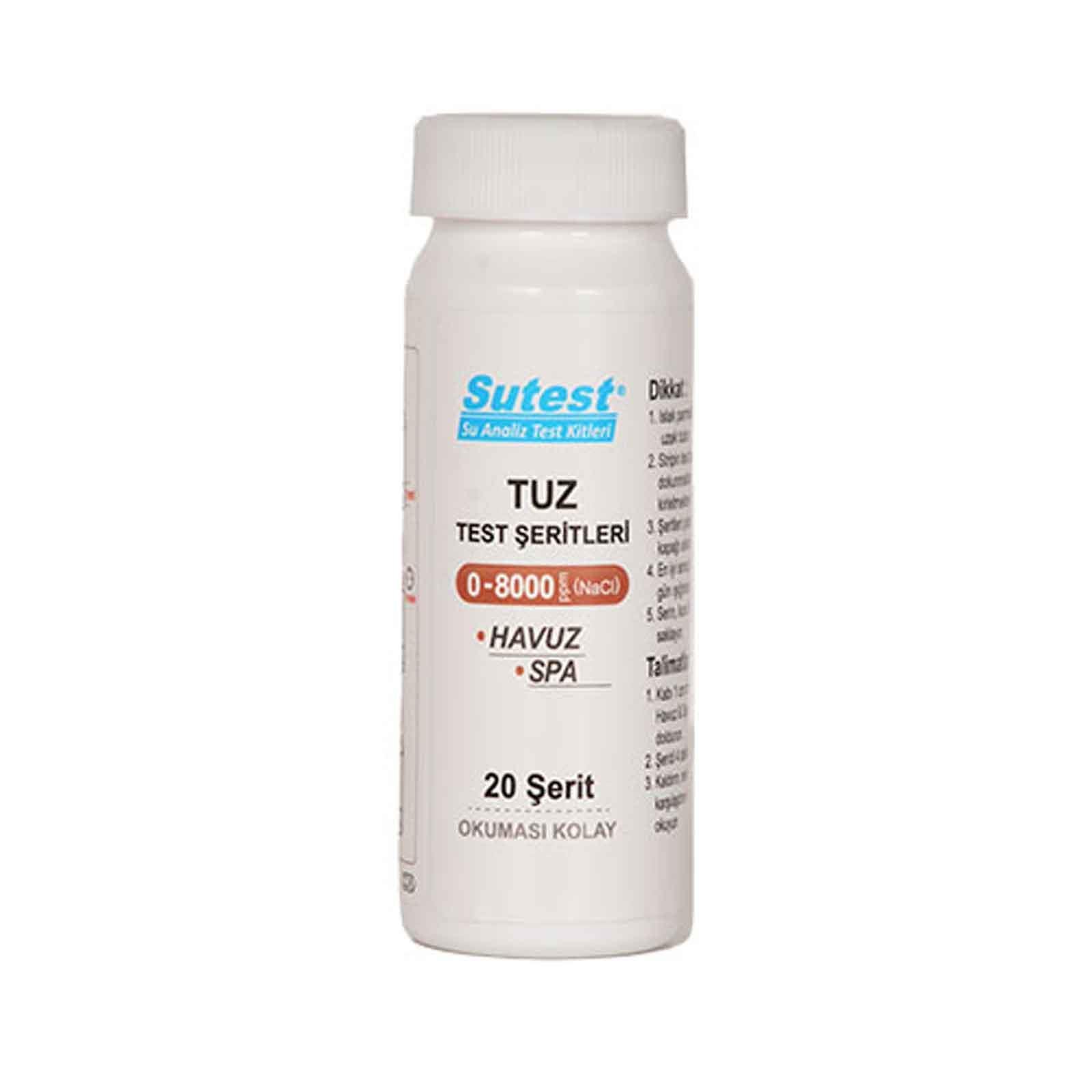 SUTEST Tuzluluk Kağıdı-Tuzluluk Şeridi, Tuzluluk ölçer, Tuzluluk ölçüm kağıdı, Tuz ölçüm