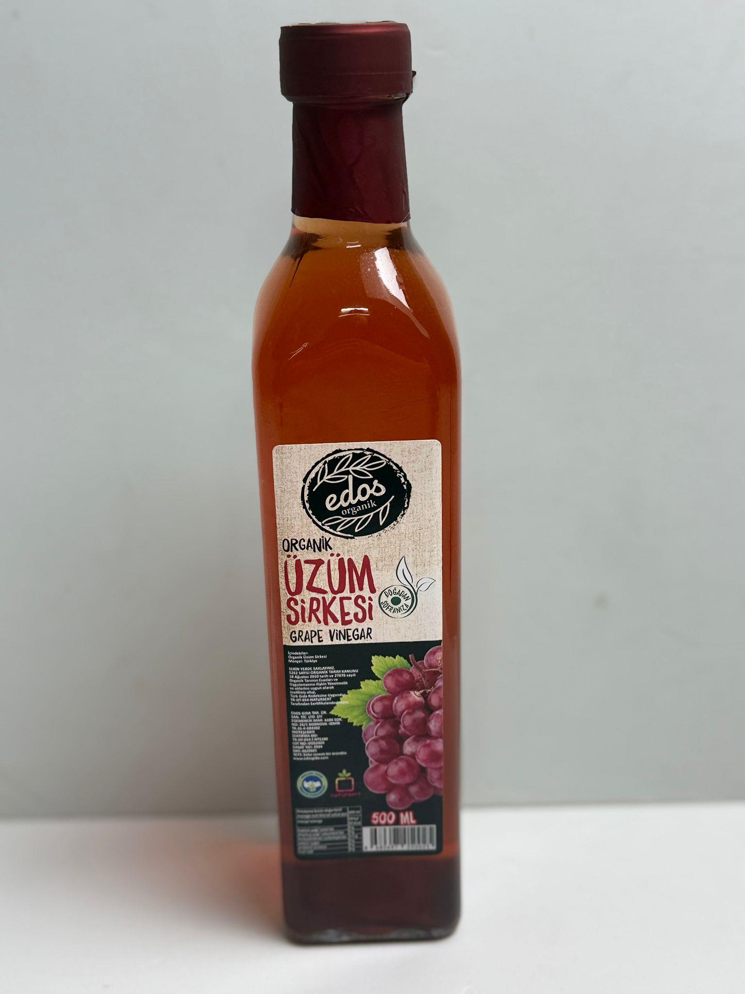 Edos Organik Üzüm Sirkesi 500 Ml