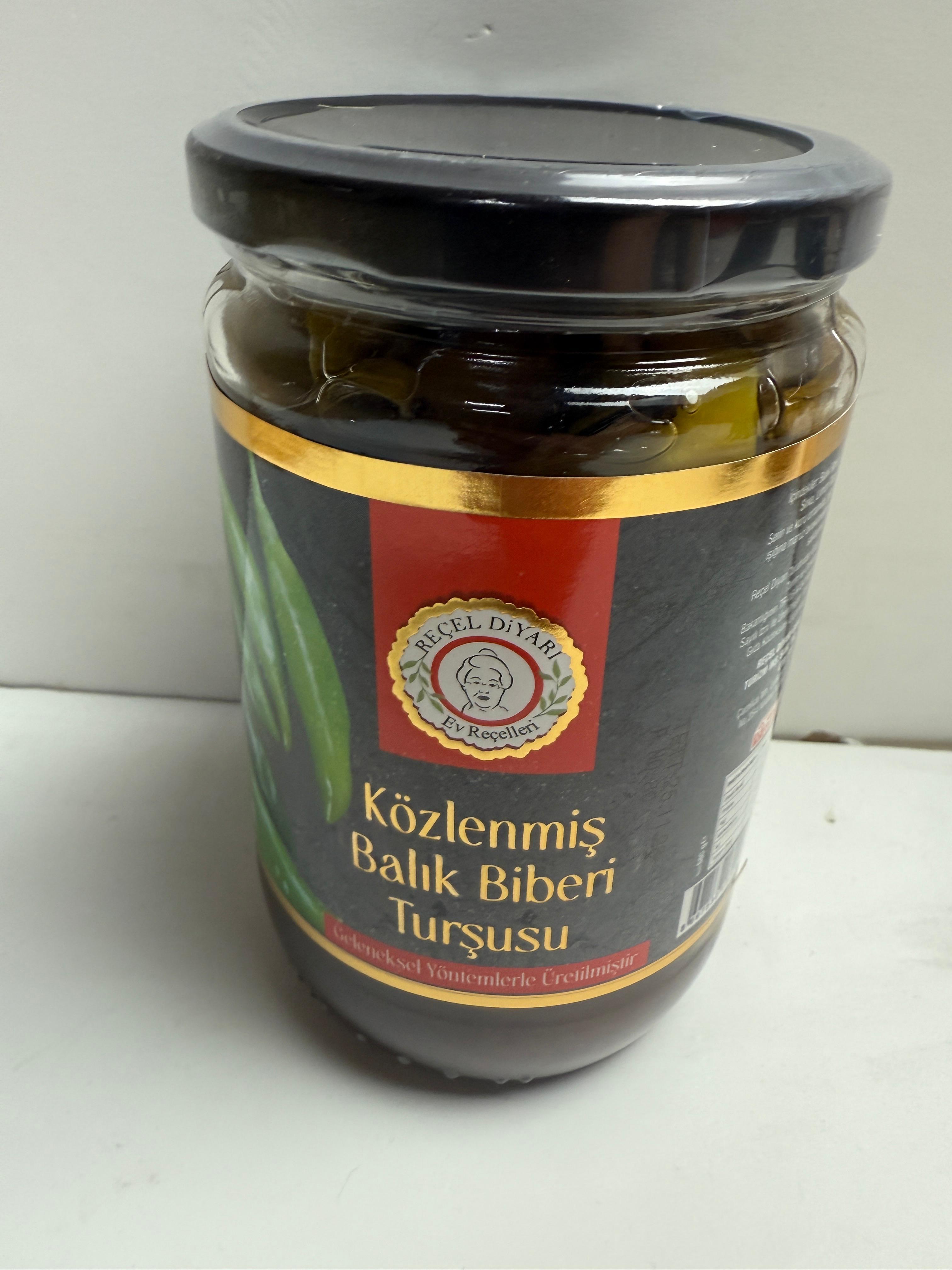Reçel Diyarı Közlenmiş Balık Biberi Turşusu 660 Gram 