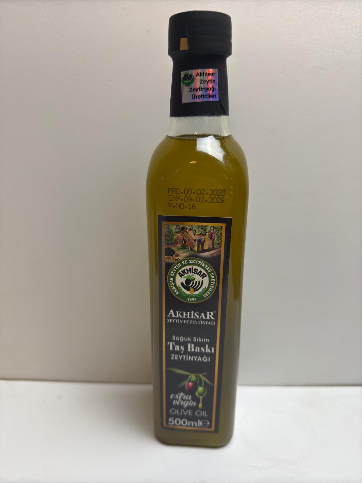 Akhisar Soğuk Sıkım Zeytinyağı 500 ML  