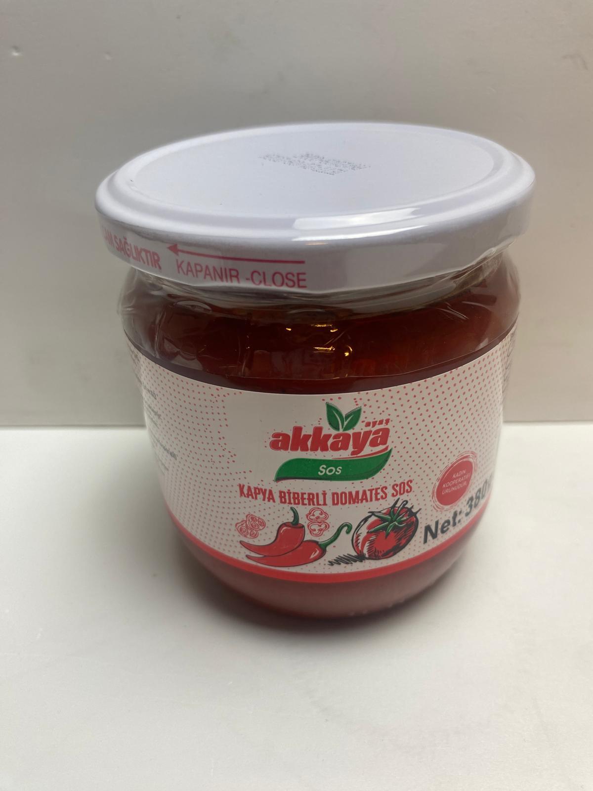 Akkaya Kapya Biberli Domates Sos 380 Gram 