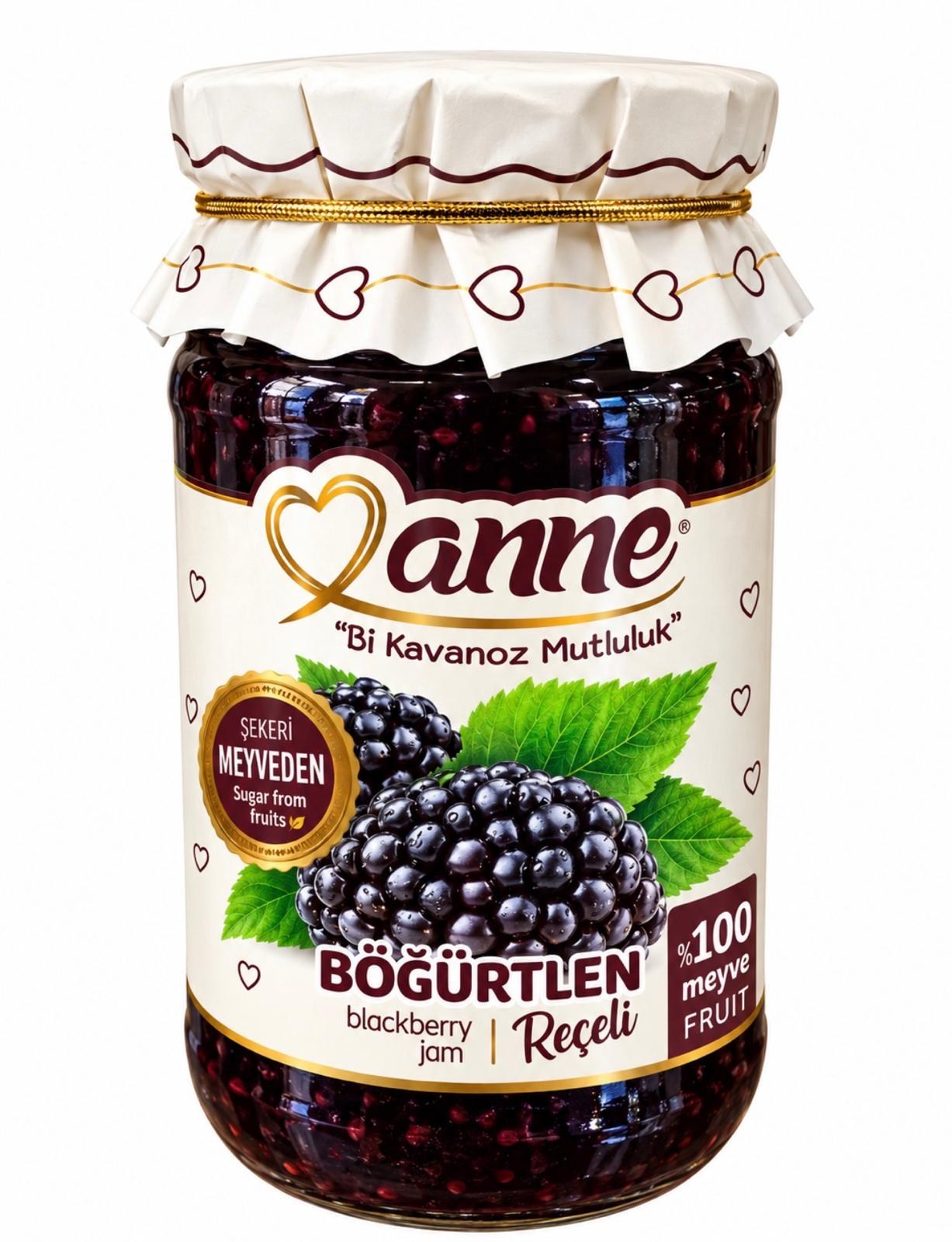Anne Şekersiz Böğürtlen Reçeli 300 Gram
