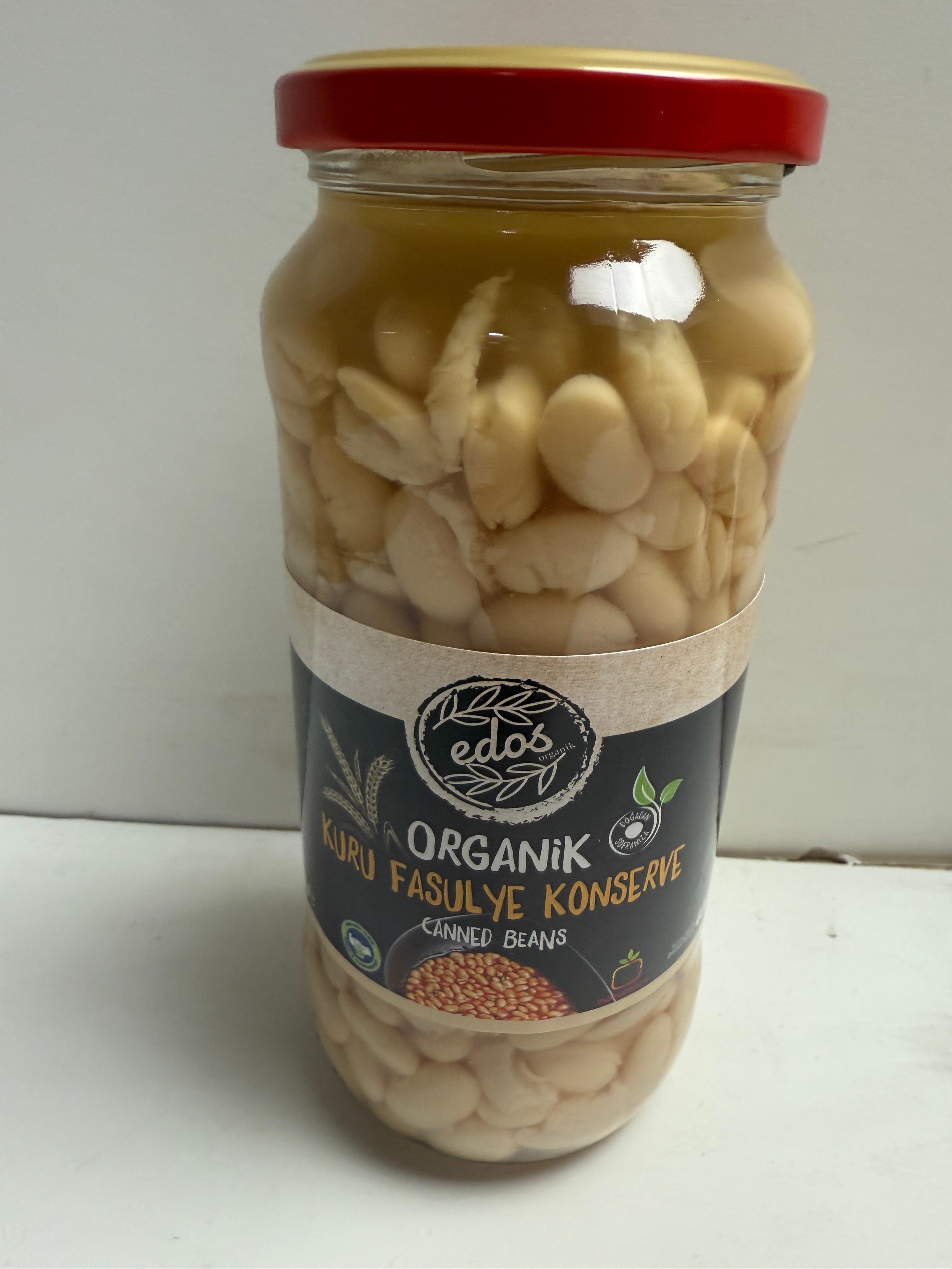 Edos Organik Kuru Fasulye Konserve 580 Gram