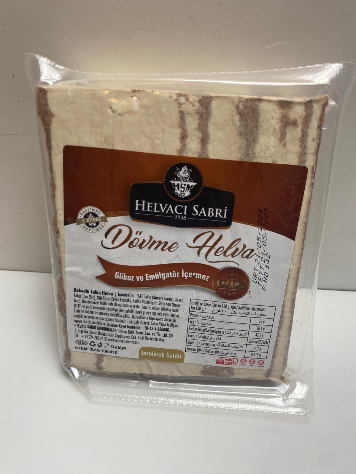 Helvacı Sabri Kakaolu Dövme Helva  500 gram