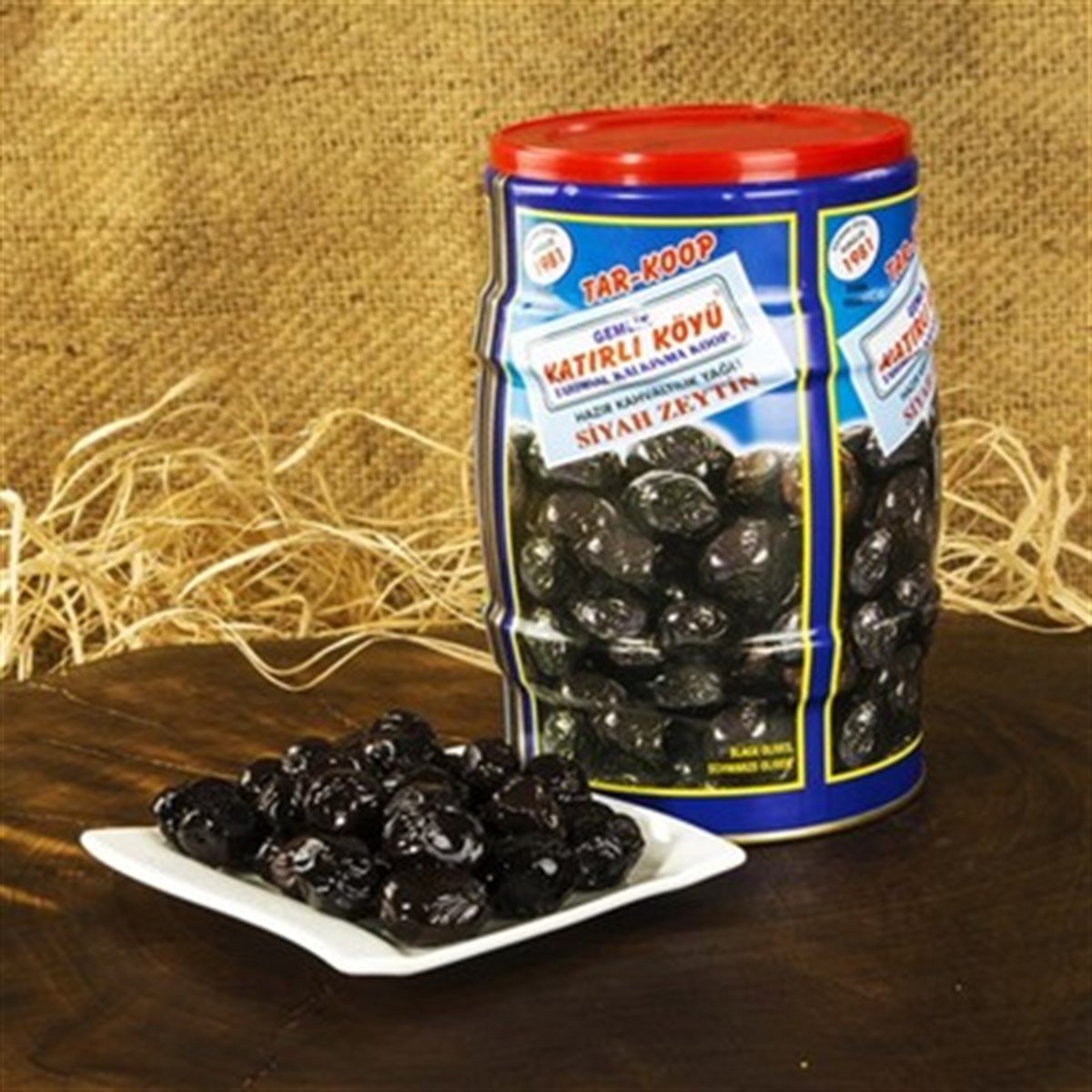 TAR-KOP GEMLİK KATIRLI SİYAH ZEYTİN 1000GR