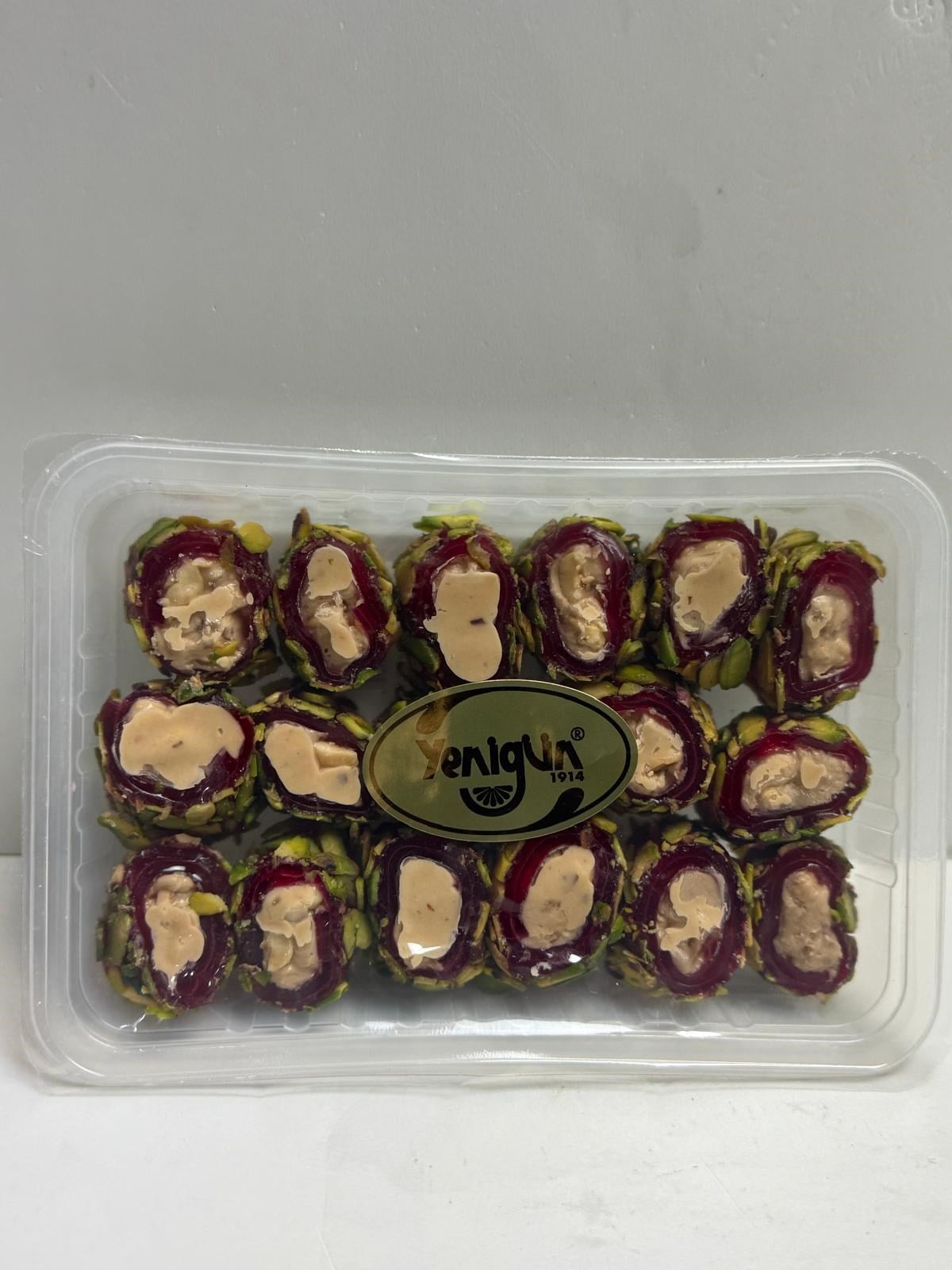 Yenigün Nar Aromalı Antep Fıstıklı Sarma Lokum 250 Gram
