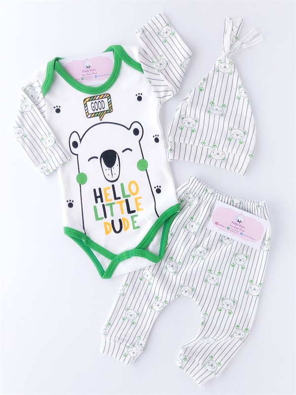 3’lü Hello Little Bear Takım Yeşil3'lü Hello Little Bear Takım Yeşil