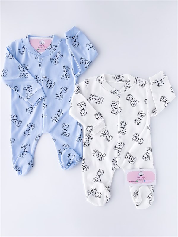 Poldy Baby | Baby Fashion | Bebek KıyafetleriRenkli Kelebekli Tulum PembePB1906p2'li Dalmaçyalı Tulum Set