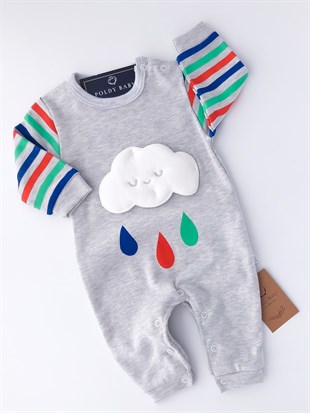 Poldy Baby | Baby Fashion | Bebek KıyafetleriRenkli Kelebekli Tulum PembePB1906pRainy Cloud Tulum Gri