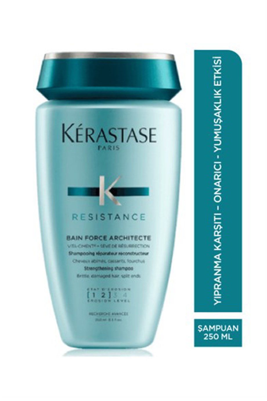 Kerastase Resistance Bain Force Architecte Yıpranmış Saçlar için Şampuan  (Yıpranma Seviyesi 1-2) - 250 ml