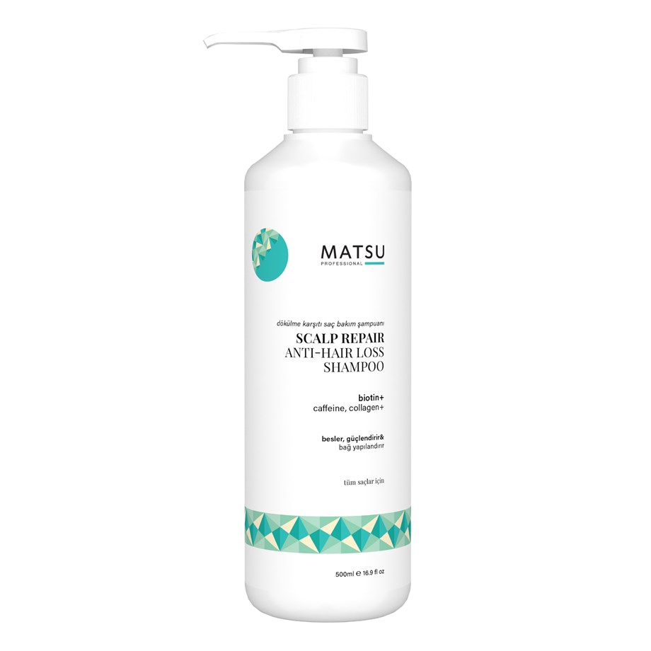 Matsu calp Repair Saç Oluşumunu Destekleyen Biotinli Dökülme Karşıtı Şampuan  500ml