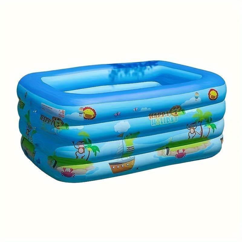 1 Paket Baskılı Üç Katlı Ve Dört Katlı Şişme Yüzme Havuzu 2.6