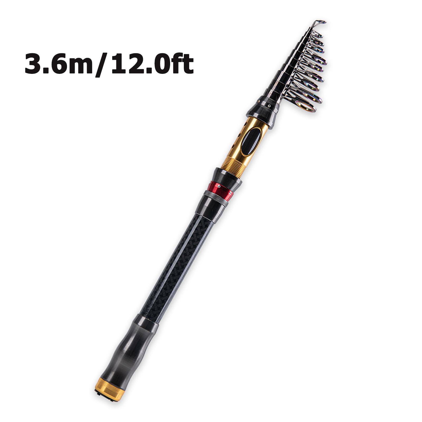 1 Parça Taşınabilir Teleskopik Olta Katlanabilir Trolling Olta Kamışı 3,6 ,0 Ft