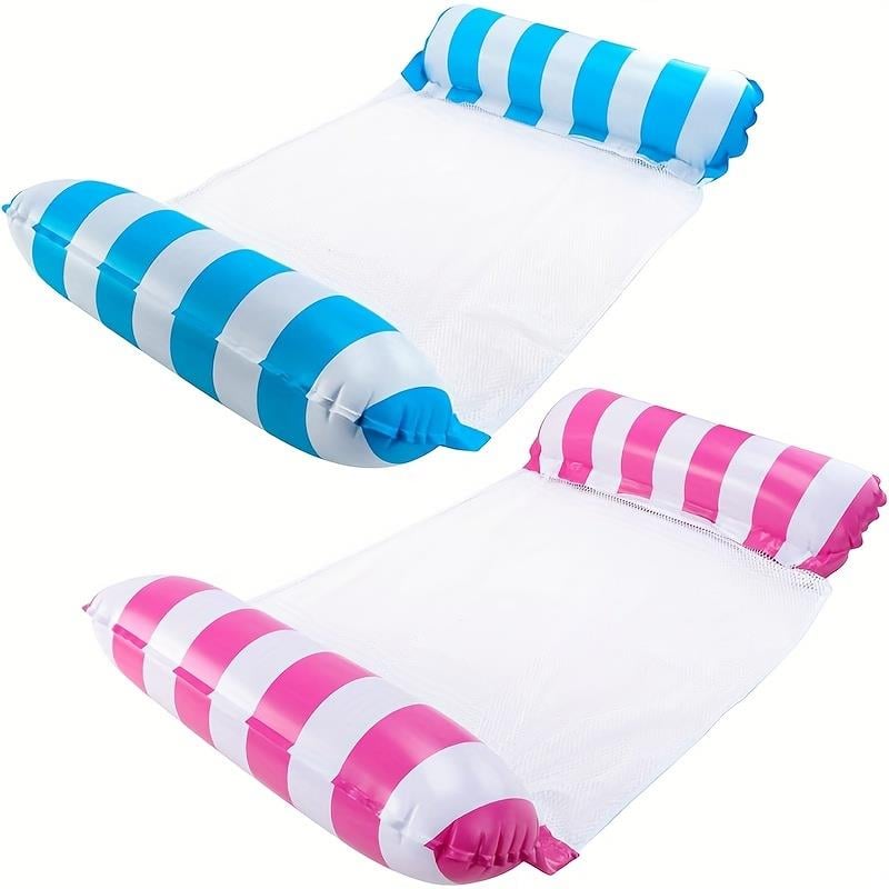 2 Adet Çift Tüplü Şişme Şamandıralar - Havuzlarda, Parklarda Ve Plaj Partilerinde Su Oynamak İçin Mükemmel - Ücretsiz Hava Pompası Dahil