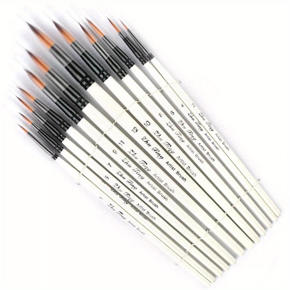 Boya Fırçaları Parça Saplı Suluboya Kalem Öğrenci Sanatçı Acemi Kırtasiye