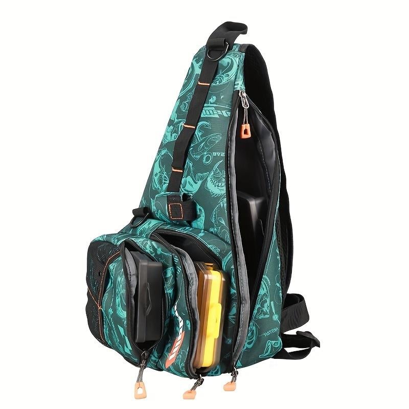 Büyük Kapasiteli Balıkçılık Askısı Paketi - Mücadele İçin Geniş Depolama Alanı, Açık Hava Maceraları İçin Rahat Çapraz Gövde Tasarımı