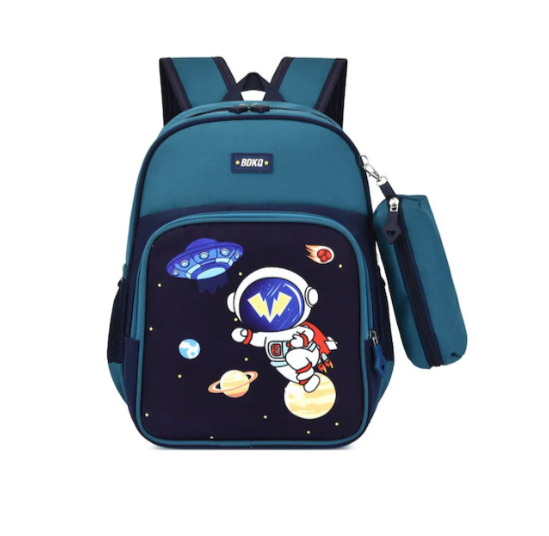 Büyük Kapasiteli Kalem Kutusu İle Tcherchi Çocuk Karikatür İlkokul Sırt Çantası