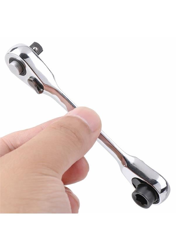 Çift Hızlı Soket Cırcır Anahtarı Rod Tornavida Inch