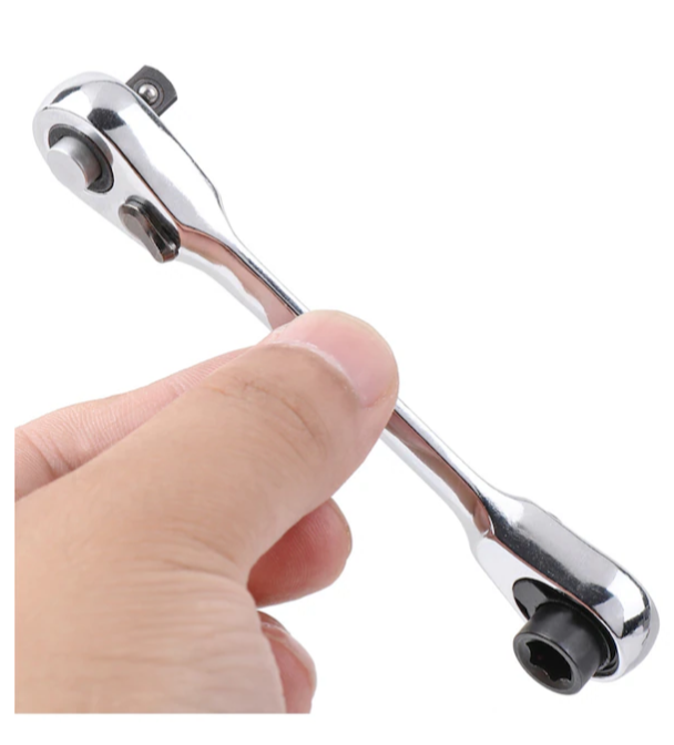 Çift Hızlı Soket Cırcır Anahtarı Rod Tornavida 14 Inch