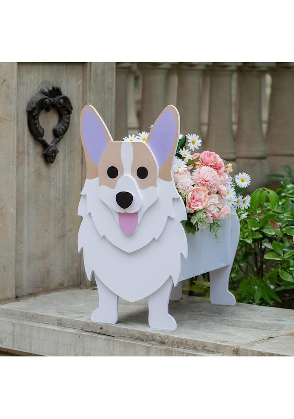 Corgi Tasarım Saksı Dış Mekan Bahçe Dekorasyonu İçin Bitki Saksı
