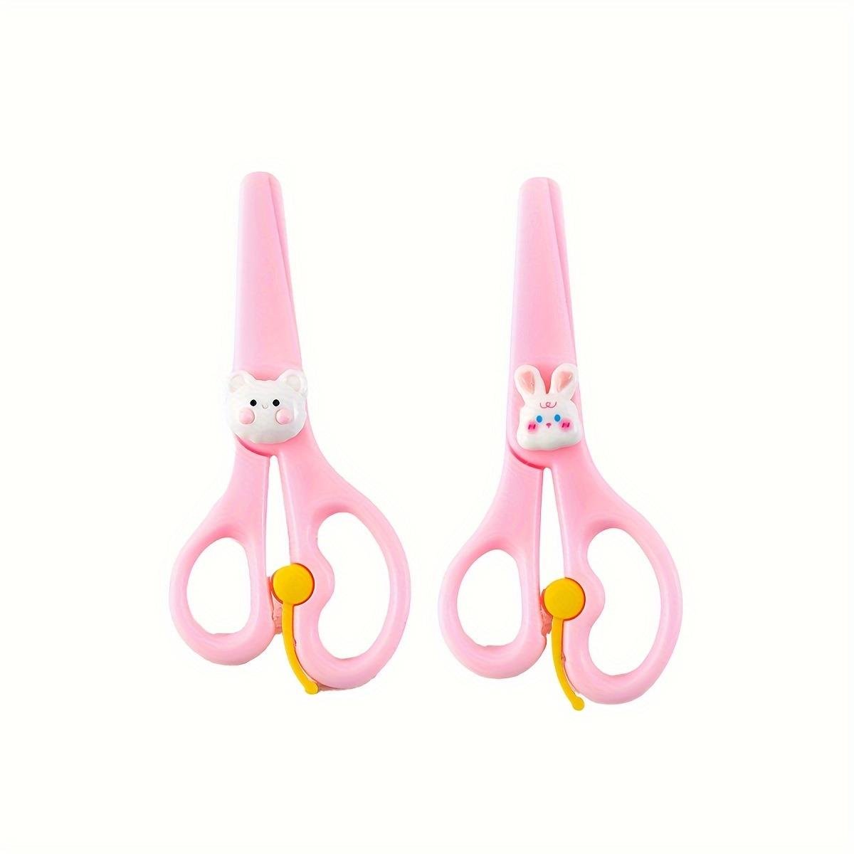 Gençler İçin 2'li Paket Güvenli Makas - Zararsız Elde Tutulan Kağıt Kesme El Sanatları Makası - Dayanıklı Pp Malzemeden Üretilmiştir